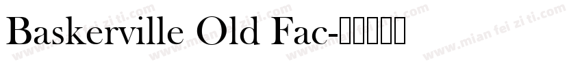 Baskerville Old Fac字体转换
